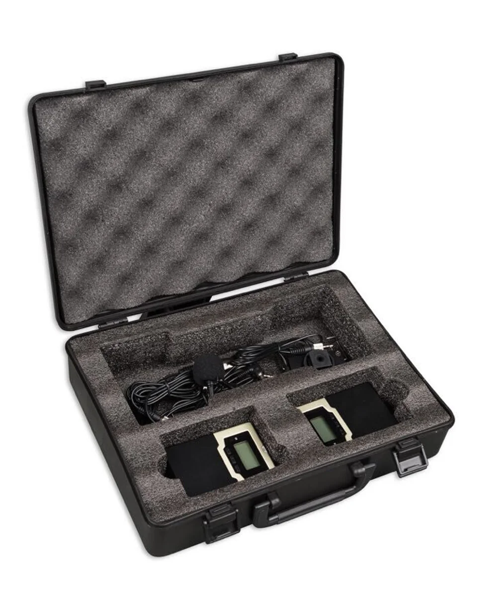 YUEPU Professional Dual Beltpack Wireless Camera Microphone System UHF Cordless Mic for Camera
