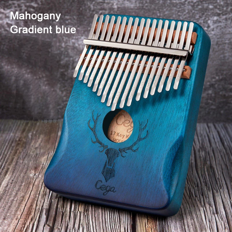 Хорошее качество звука 17 клавиш Kalimba игрушечное пианино красного дерева весь