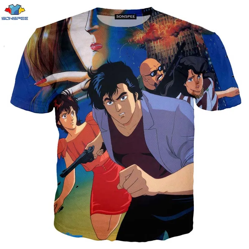 

Hot Sale Anime City Hunter 3d Printed T Shirt Unisex Fashion Summer Casual Popular Harajuku Streetwear Short Sleeve Top