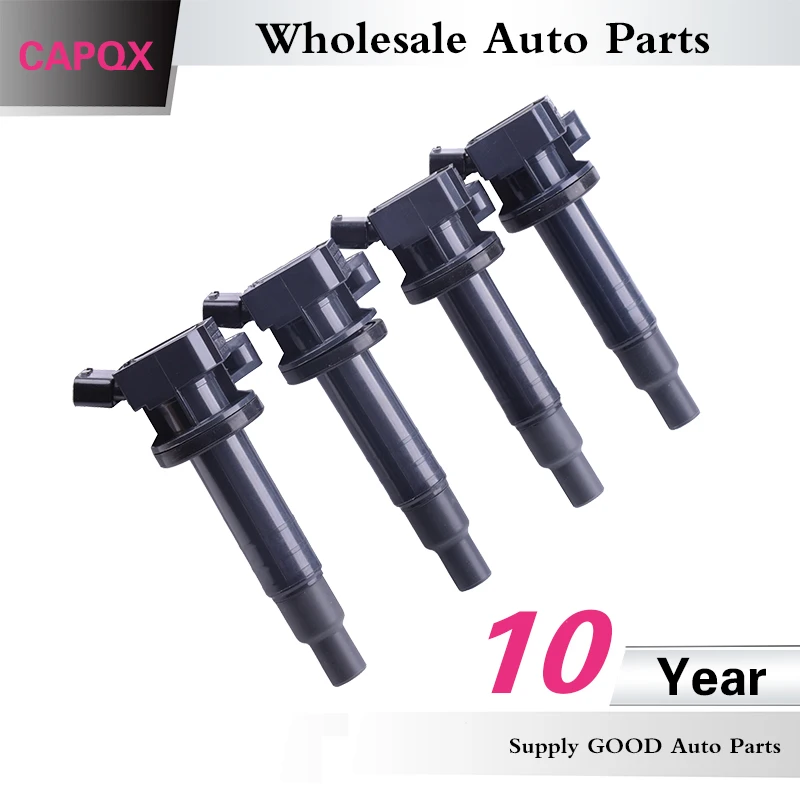 Катушка зажигания CAPQX 4 шт. OEM:90919 02239 90919 02262 для Celica Corolla Matrix MR2 AXIO AYGO RAV4 RUNX YARIS 1999 2010|coil