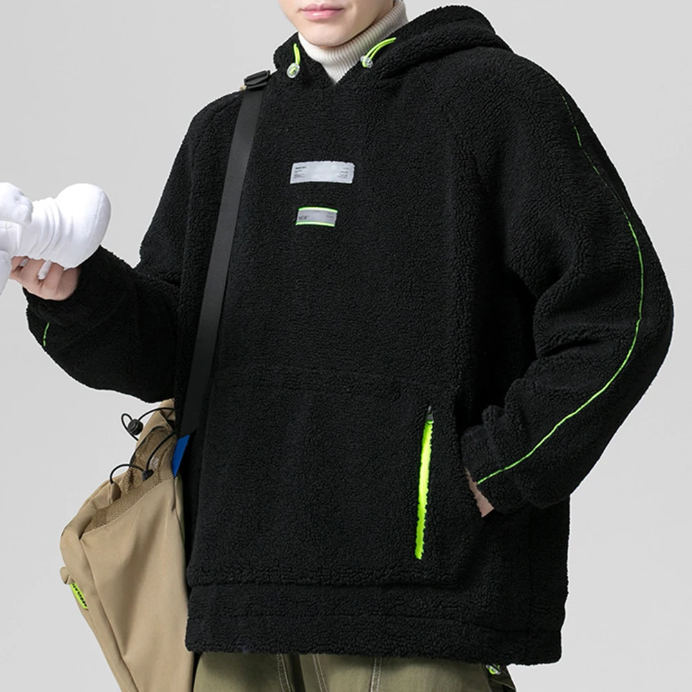 Covrlge Men Hooded Coat Japanese Youth Trendy Winter Warm Cotton-padded Jacket Student Hong Kong Style Daily Casual Male MWM111