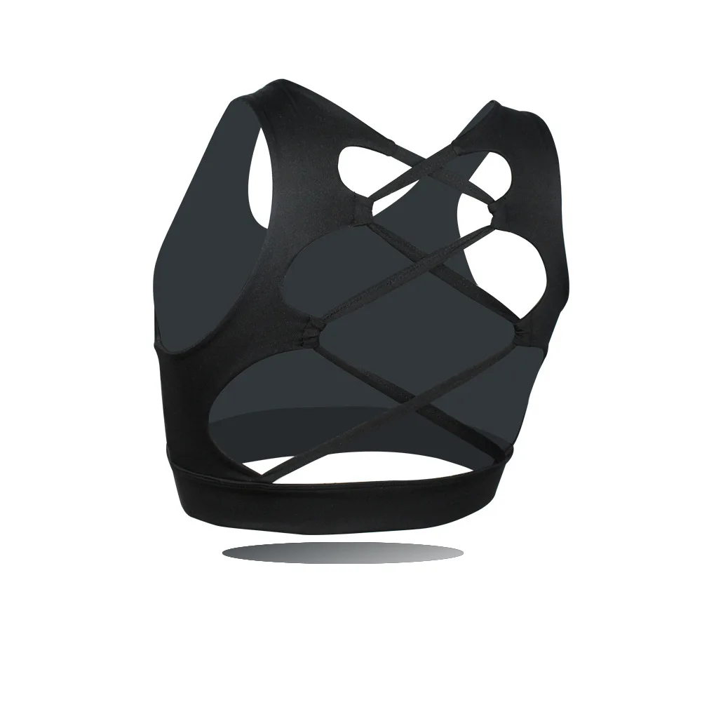 

Cross Border Sports Brassiere High Strength Shock-resistant Yoga Running Bra Beauty Back Hollow out Outer Wear Fitness Yoga Unde