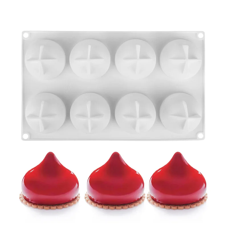 Силиконовые формы для торта 8 полости капли воды шоколадные трюфели Мусса