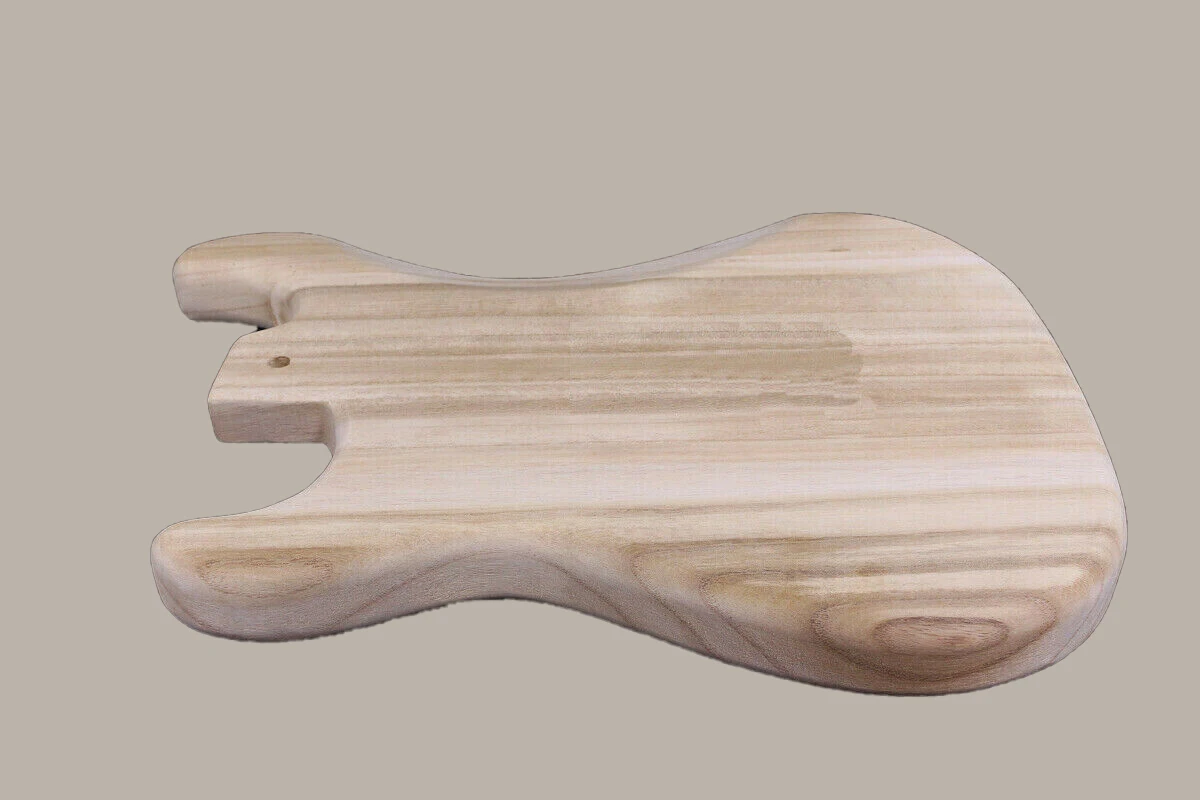 Незавершенный корпус гитары Страт Стиль SSH древесина пауловния DIY электрогитара