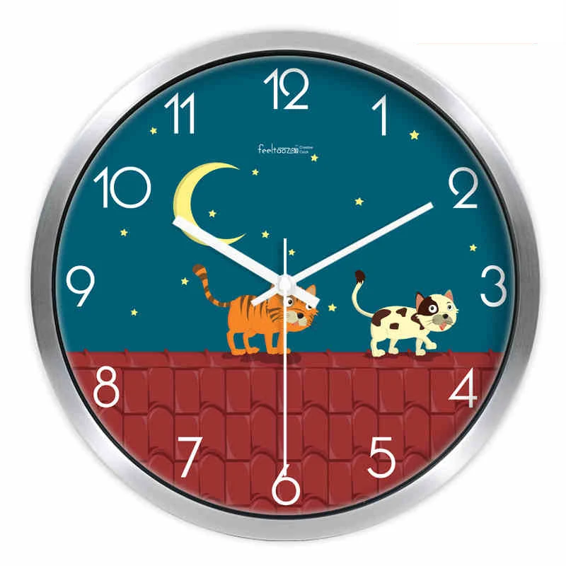 Настенные часы современный дизайн большие декоративные бесшумные цифровые