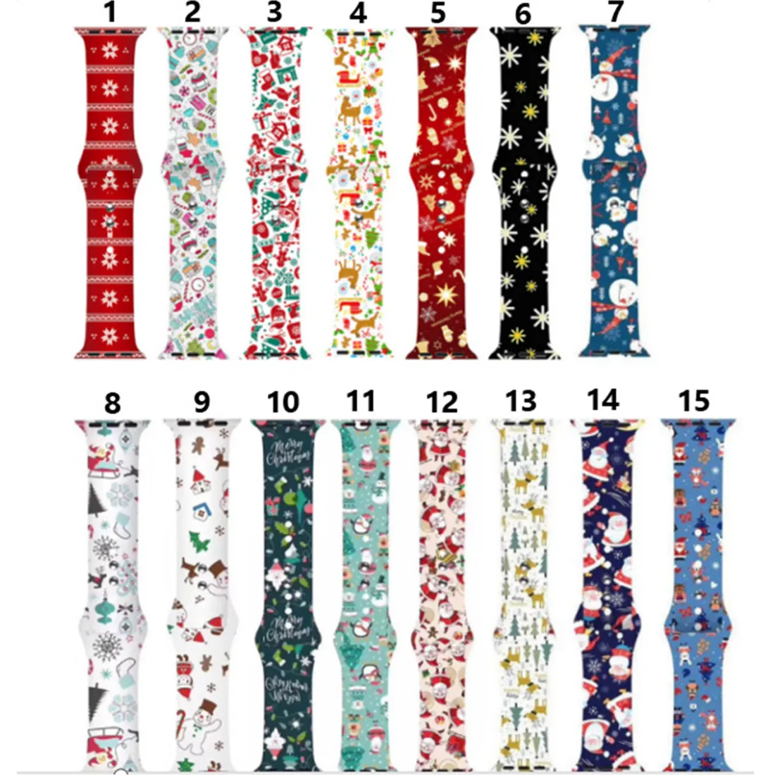 

Christmas strap For Apple Watch band 44mm 40mm 38mm 42mm Cartoon Printed watchband Bracelet IWatch Series 5 4 3 2 1 6 SE