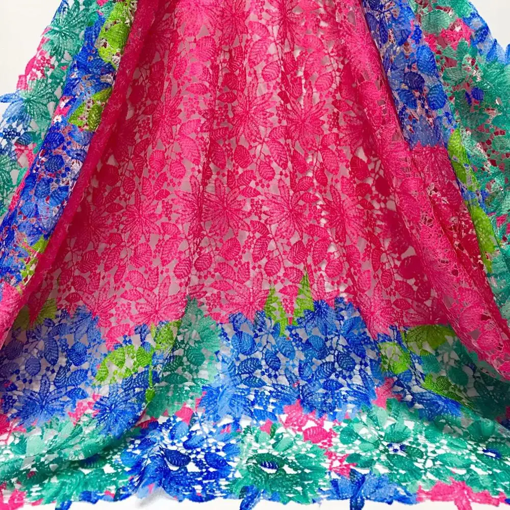 Последняя африканская молочная шелковая кружевная ткань 2019 высококачественное