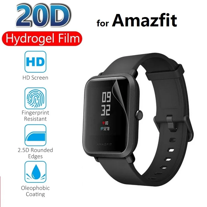 2 х Гидрогелевая Защитная пленка для Amazfit GTS Mini 2e GTR 47 мм 42 Bip S U (не стекло) защитная