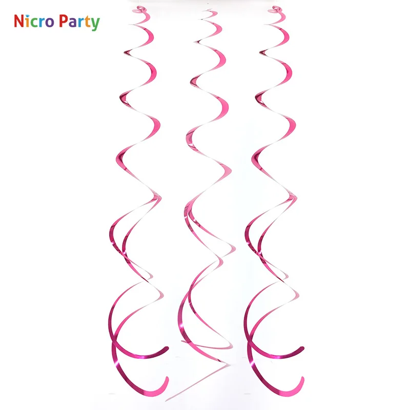 Nicro 6 шт/лот спиральная тканевая подвесная гирлянда с кисточками для свадьбы дня