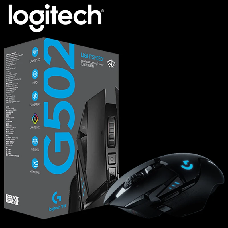 Игровая мышь Logitech G502 LIGHTSPEED 16000DPI HERO Sensor 11 клавиш мыши RGB с поддержкой системы
