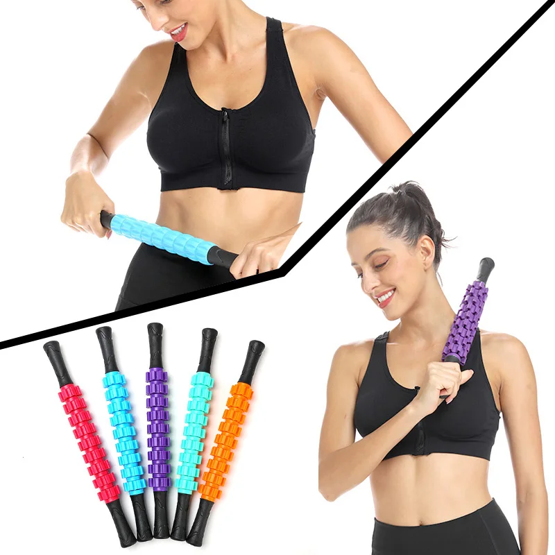 

Gym Muscle Roller Stick Body Massage Roller Body Massager for Relieving Muscle Trigger Point Massage Sticks Yoga Relax Tool