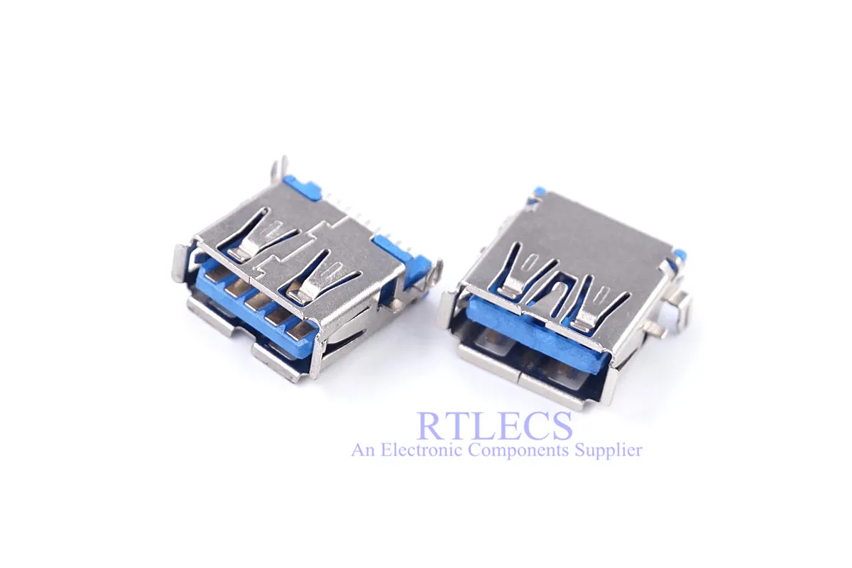 5 шт. гнездовой разъем SMT USB 3 0 типа A 9 штифтов прямоугольный крестообразный 1003 002