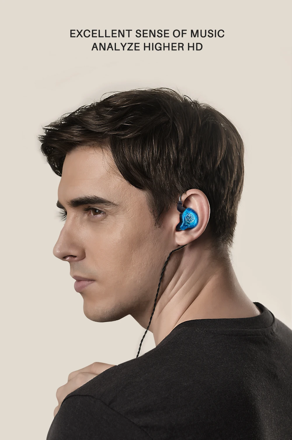 TFZ/новое обновление T1s Hifi наушники, индивидуальные Dynamic 3,5 мм монитор наушники, не-переменчивый кабель, Применение второго поколения блок