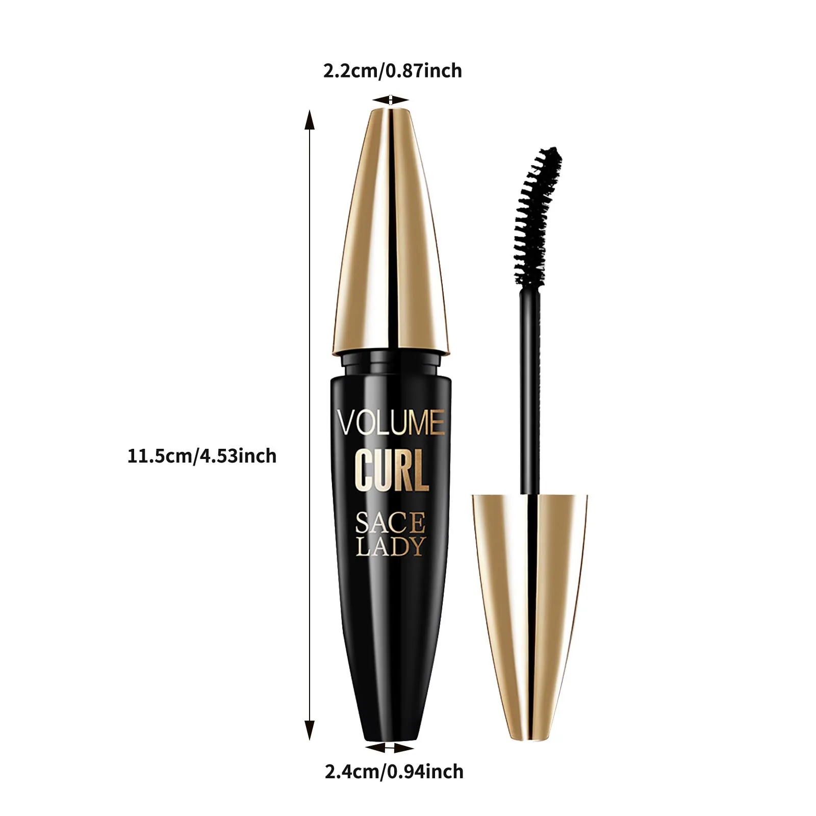 

Mascara Waterproof, Thick And Long Curling Without Smudging And Lasting Curling