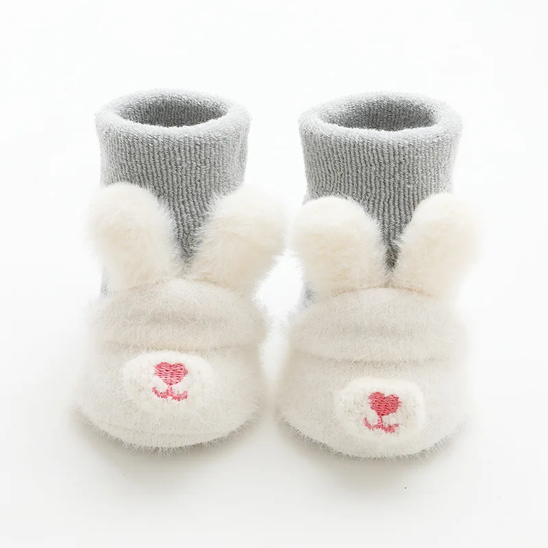 

2021 Autumn Winter Thick Soft Cotton Baby Girls Socks Newborn Cartoon Animal Baby Socks Infant Baby Boy Socks Warm Floor Sock
