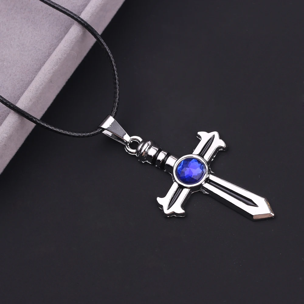 Мультяшные украшения модные синие аниме кристаллы крест фея фигурка хвоста