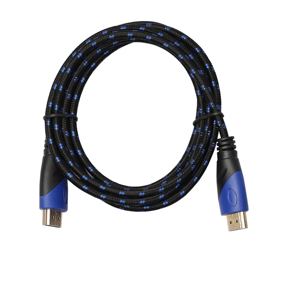 1 м 3 5 10 совместимому с HDMI кабель видео кабели позолоченные 24K 1080P 3D шнур для