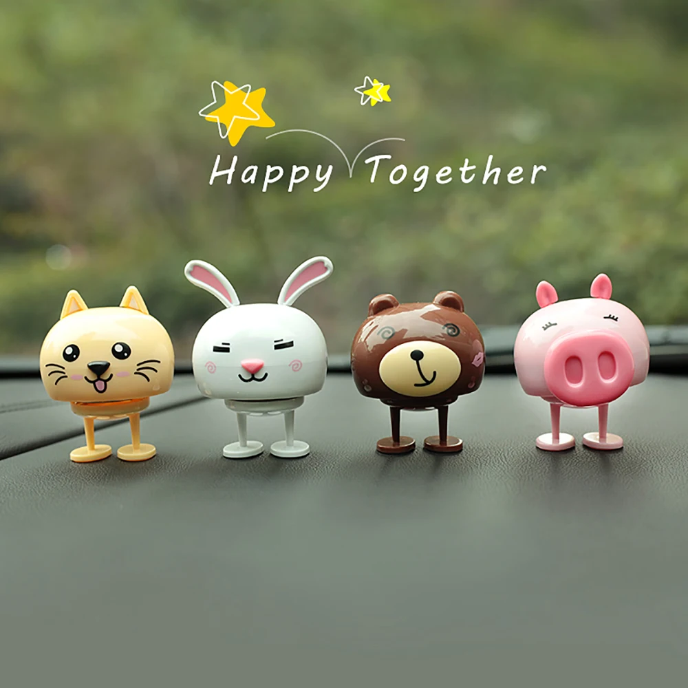 Милое украшение кивающий медведь Автомобильные украшения приборная панель