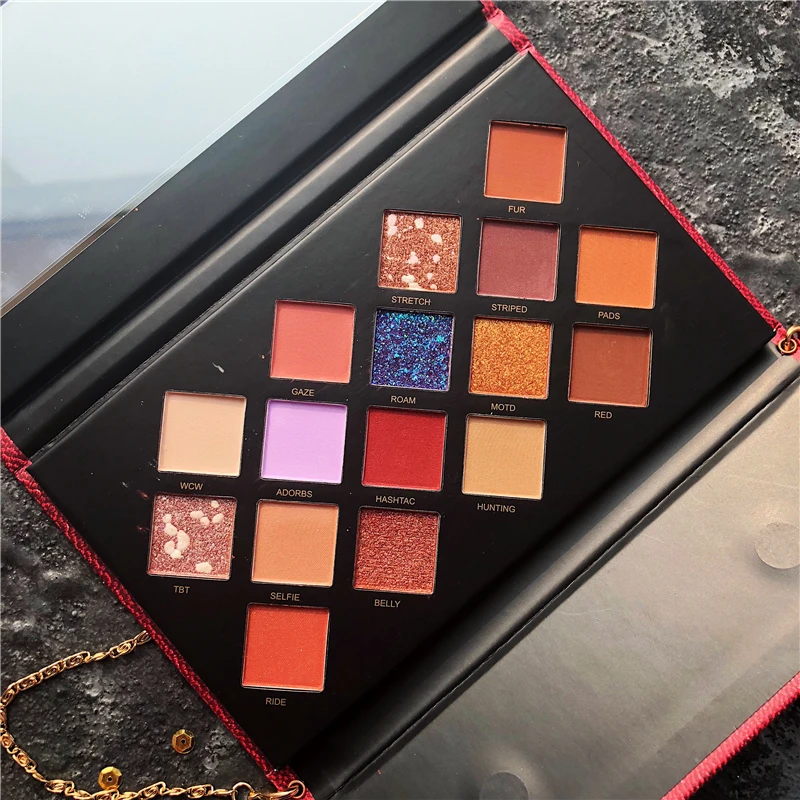 Брендовая Яркая блестящая палитра теней для век пигментированная Мерцающая