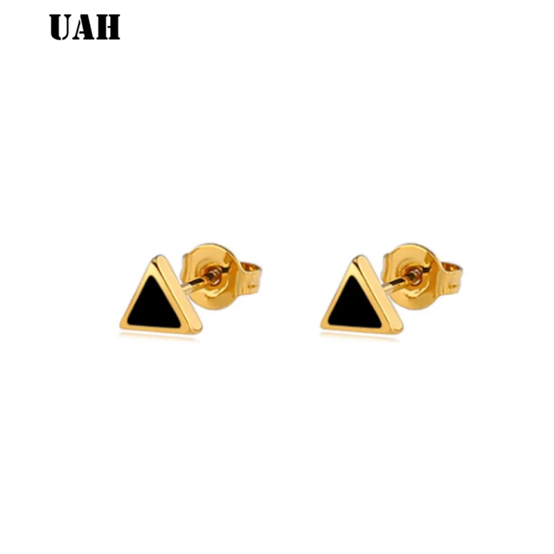 Новые Модные женские ювелирные изделия треугольные серьги гвоздики узкие