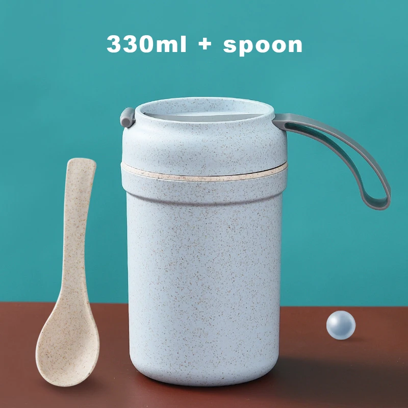 Портативный Пшеничная солома термос Коробки для обедов кружка путешествий Кофе