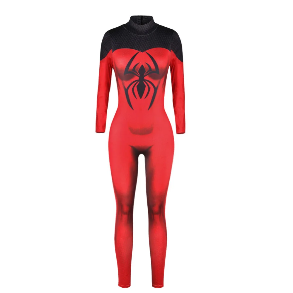 

Superhero Eddie Brock Cosplay Sexy Jumpsuit Catsuit Character Costumes Zentai Halloween Women Bodysuit Fancy Dress