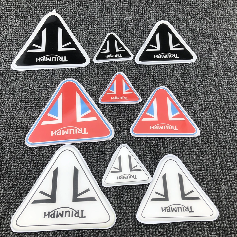 

For Triumph Rocket 3 R 3 GT Speed Twin Motorcycle Tank pad 3D Logo Sticker Body Shell Decal Side Panel Protector Fairing Emblem