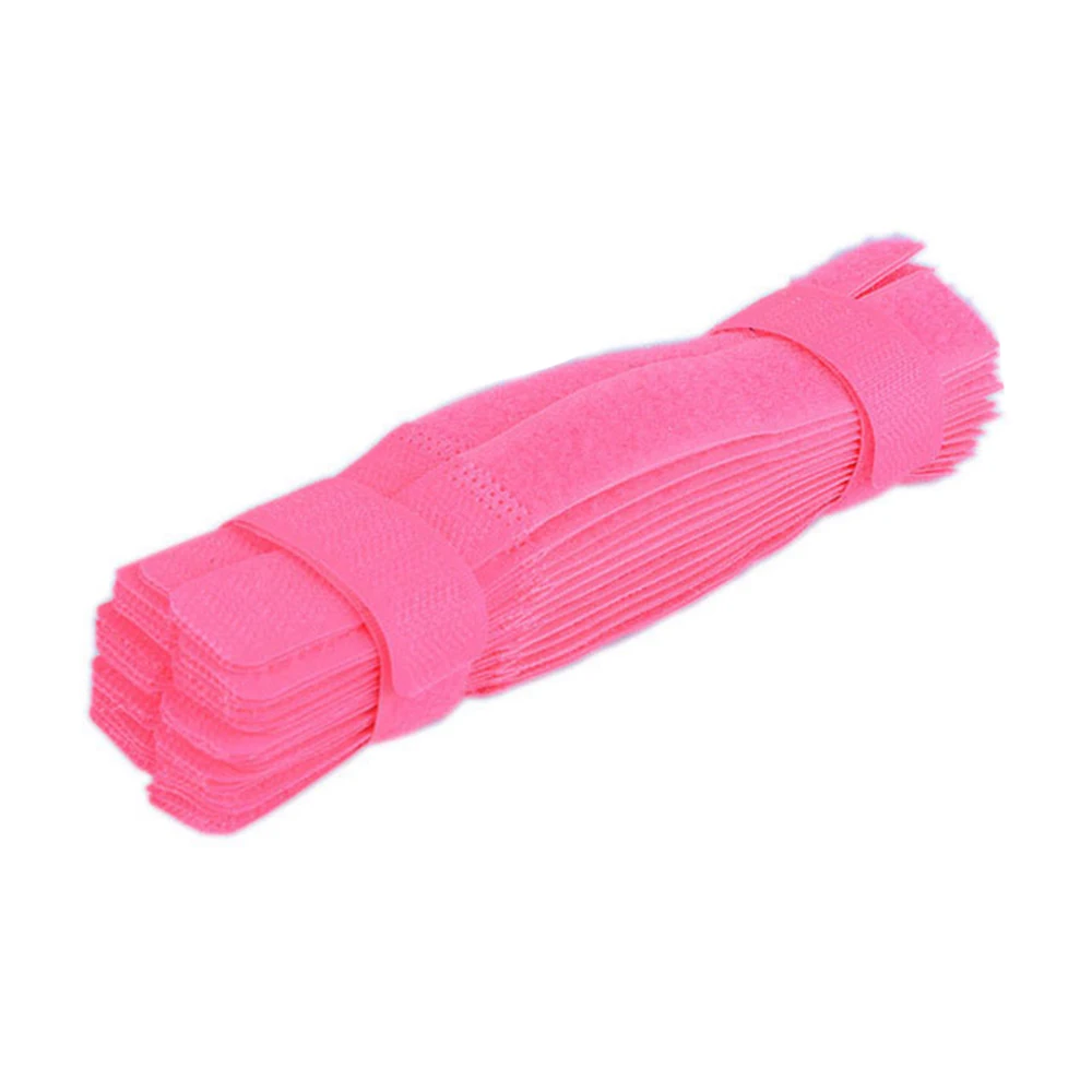 pink 10 шт. Кабельный органайзер провода зажим для намотки кабельные стяжки держатель наушников мышь шнур протектор HDMI кабель управление для USB кабель - Цвет: pink