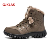 size 48 man boots winter shoes black brown sneakers men boots genuine leather skidproof warmest waterproof snow boots militar