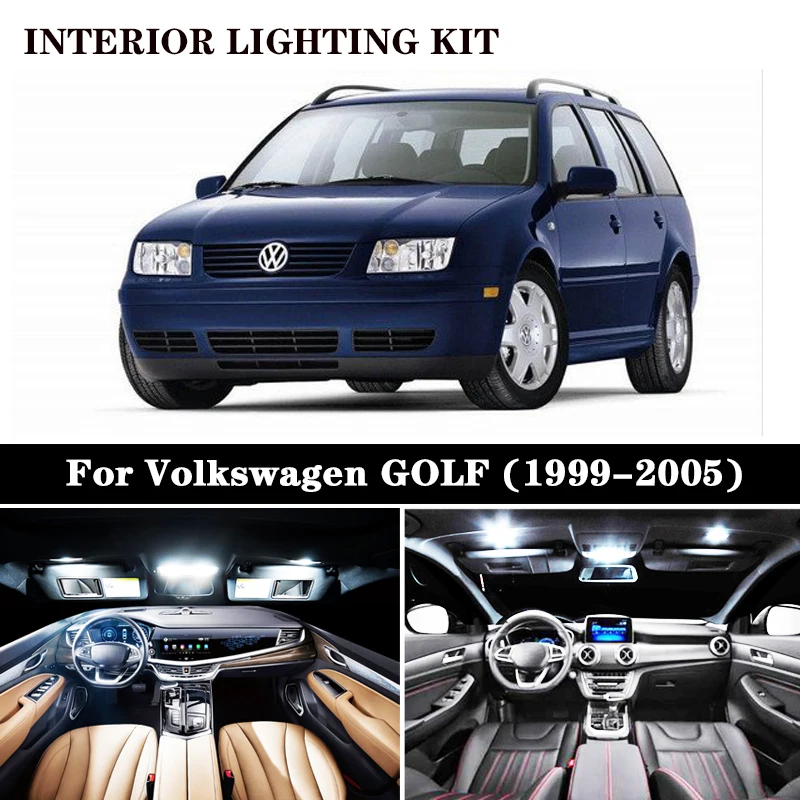 13 светодиодный т. светодиодных купольных ламп для Volkswagen аксессуары GOLF 4 MK4