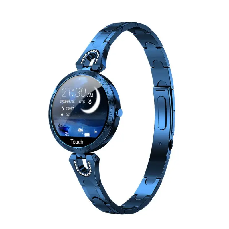 Женский водонепроницаемый смарт браслет с шагомером и измерением пульса