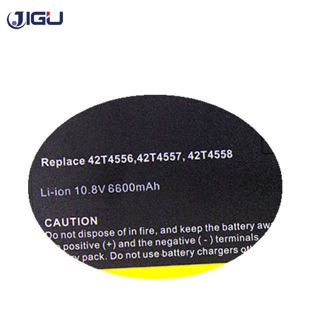 Аккумулятор для ноутбука JIGU 6600MHA 45J7914 42T4557 42T4559 42T4556 42T4558 42T4655 Lenovo ThinkPad W700 W700d W701 W701ds