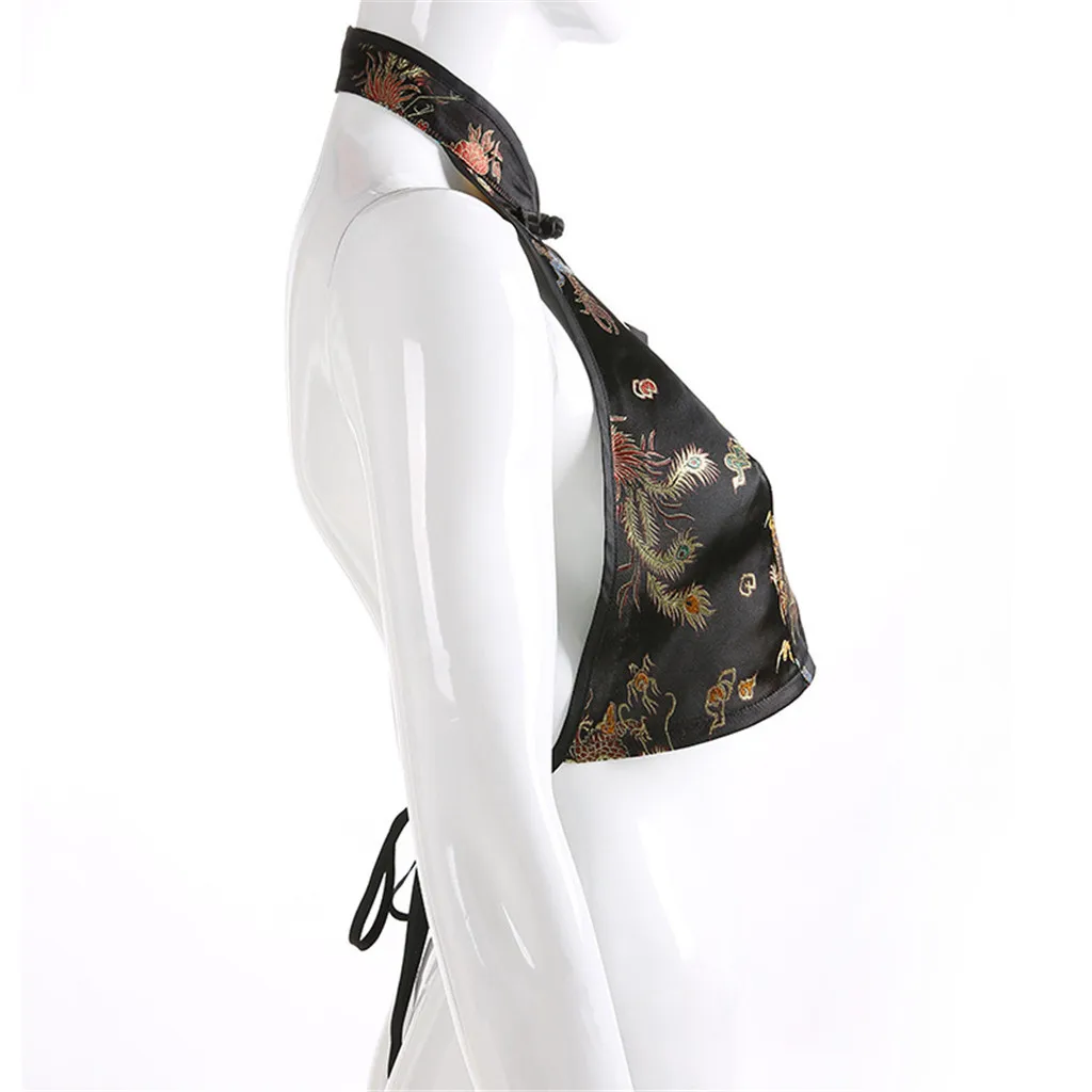 

Sexy Bra Crop Top Bustier Camisole Female Tanks Fashion Women's Hang Neck Sexy Vest Casual Vest Halter Shirt Top
