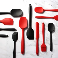 new 6pcs silicone spatulas set heat resistant non stick baking utensils sets for cooking baking mixing kitchen supply