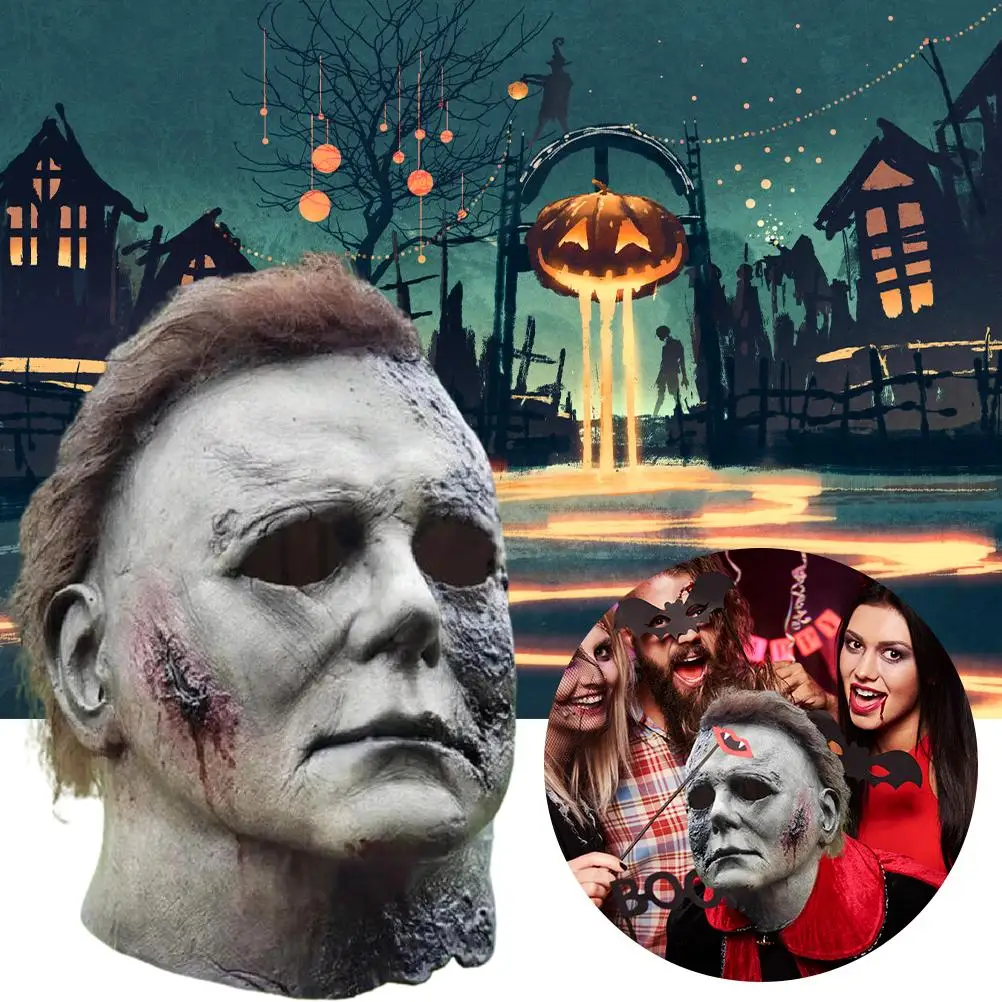 

Halloween Face Cover Horror Latex Scar Face Covering Halloween Decoration Props for Carnival Easter and Masquerade