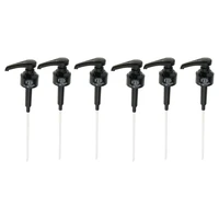6 pcs black 10ml syrup pumps dispenser pump great for monin coffee syrups snow cones flavorings more