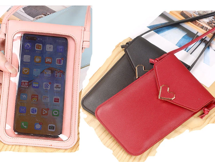 Сумка-мессенджер Женская прозрачная с отделением для сенсорного экрана