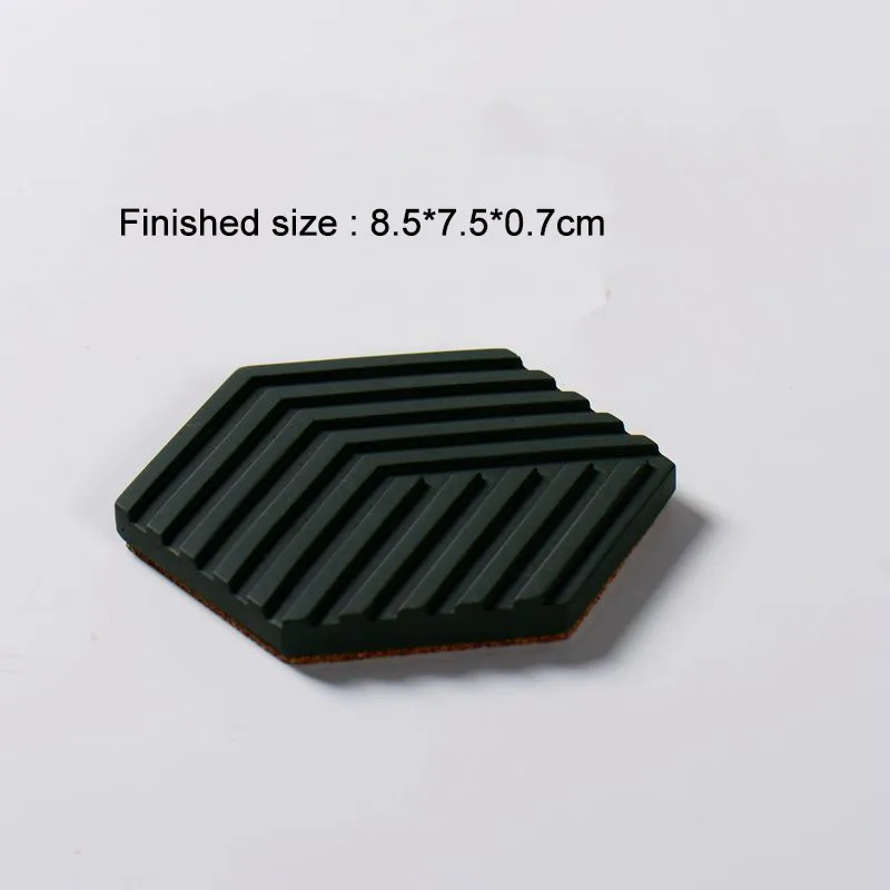 Силиконовая форма для подставок формы ручной работы бетона с шестигранным