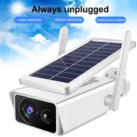 3MP Solar Camera Battery Powered WiFi IP Camera Surveillance Security Camera Weatherproof IP66 PIR Alarm Night Vision ICSEE