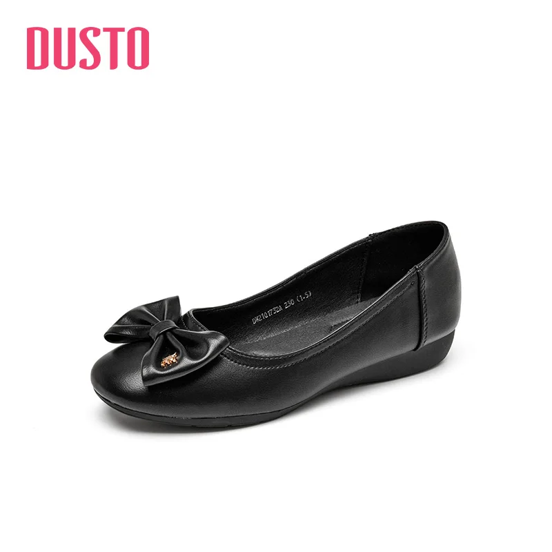 

DUSTO 2021 new spring and autumn fashion shallow mouth single shoes slope heel single shoes women's shoes