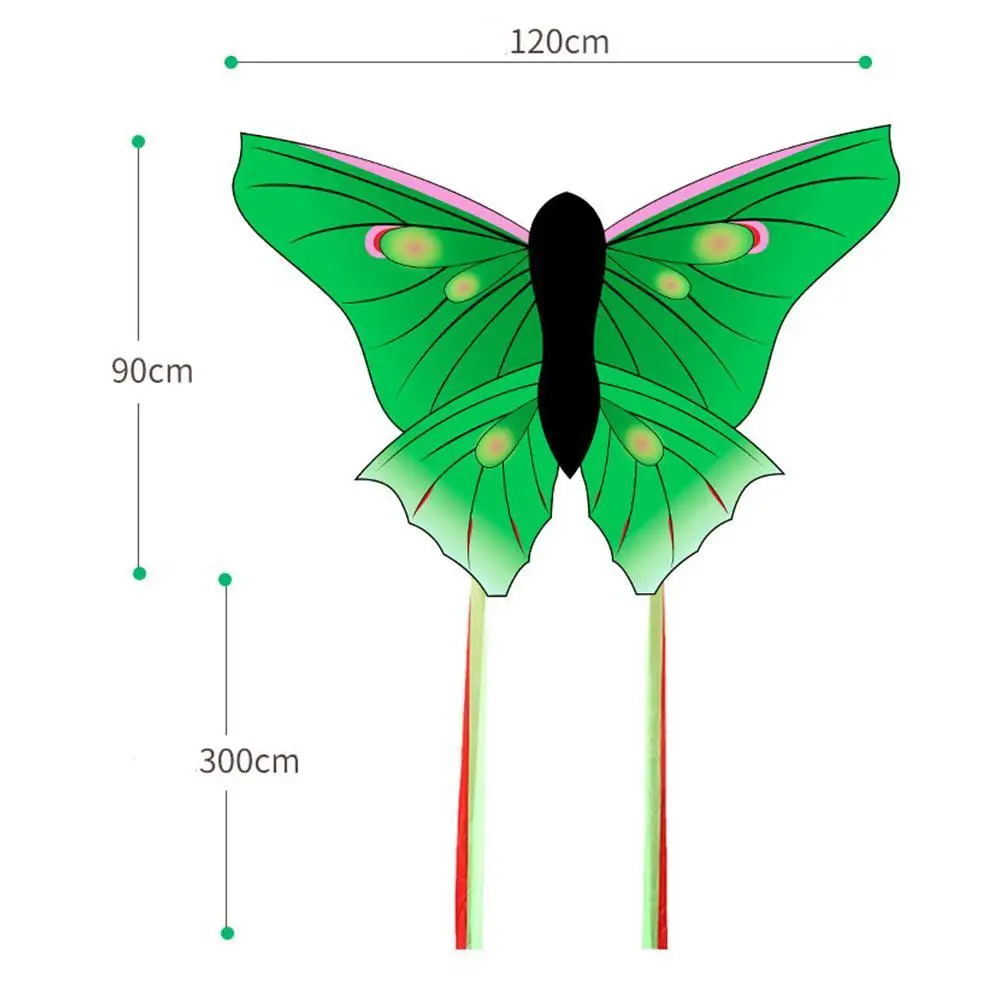 

Creative Butterfly Kite Long Tail Green Butterfly Outdoor Toys Children Kites Must-have For Spring And Summer Picnic Trips