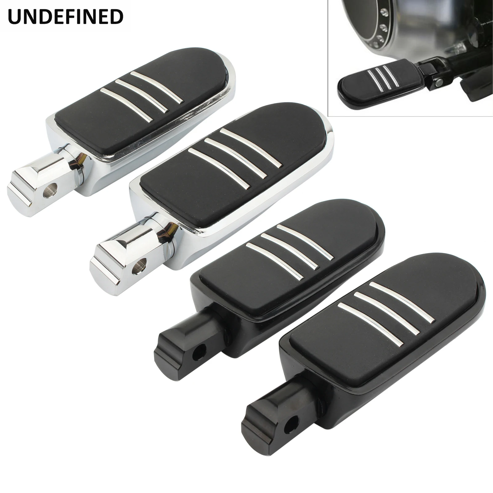 

Motorcycle Foot Pegs Rider&Passenger Footrests Pedals For Harley FXBB Street Bob Softail Slim Fat Boy FLDE 2018-2020 Front Rear