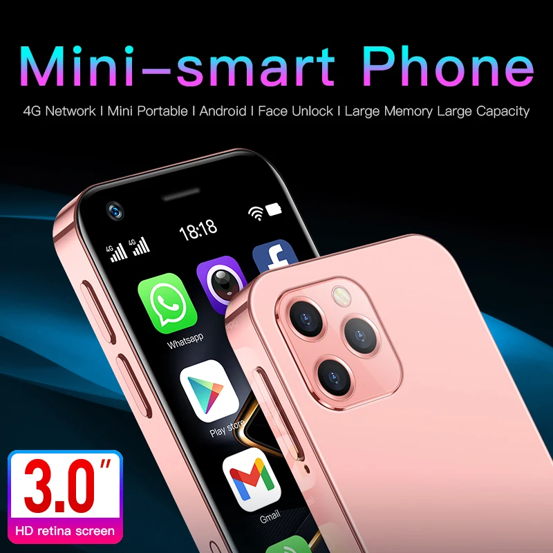 soyes xs12 mini smartphone android9 0 3gb 64gb 3 0 cute small backup cellphone student mobile phone for girls boys vs xs11 free global shipping