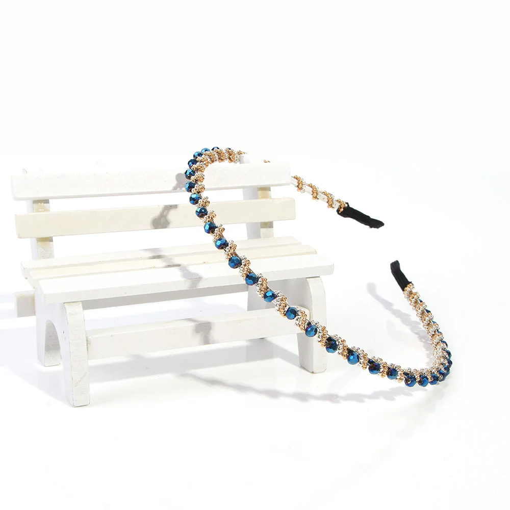 Хрустальные стразы повязка на голову с блестящим жемчугом свадебная тиара