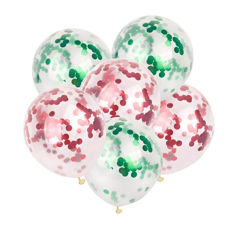 5 шт 12 дюймов латексные воздушные шары с блестками цветные конфетти на День