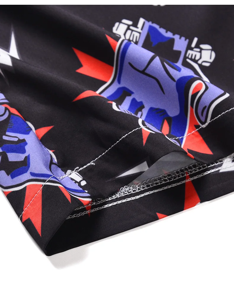 

Hot Sale Summer Men's Loose Casual Elastic Band 3D Printed Beach Pants Shorts for Men