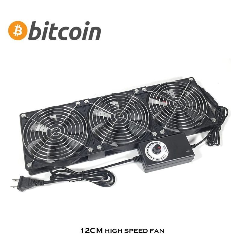 12cm pc case high speed fan kit adjustable speed 220v for btc mining machine computer cabinetgraphics card rackcooler fan free global shipping