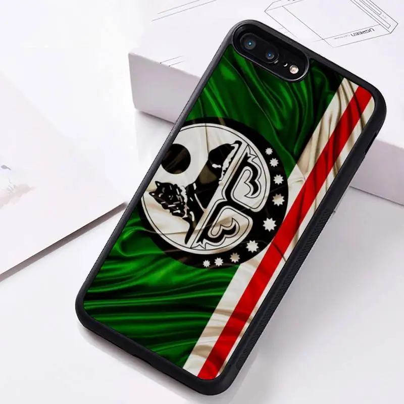 

Flag Of Chechnya Art Phone Case Rubber for iPhone 12 pro max mini 11 pro XS MAX 8 7 6 6S Plus X 5S SE 2020 XR case