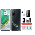 Гидрогелевая пленка 3 в 1 с полным покрытием для объектива камеры Xiaomi Mi 10 T Pro, защитная пленка для экрана Xiomi Xaomi Mi 10 T Pro