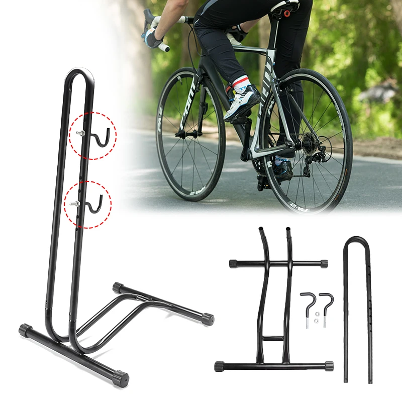 

L-type Heavy Duty Bike Floor Stand Rack Bicycle Racks Road Bike Tree Repair Parking Rack Bicycle Coated Steel Display Floor Rack